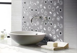 Naturae Margherite Mosaico Vetrovivo, mosaico di vetro, mosaico fatto a mano, pannelli in vetro