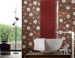 Naturae Margherite Mosaico Vetrovivo, mosaico di vetro, mosaico fatto a mano, pannelli in vetro