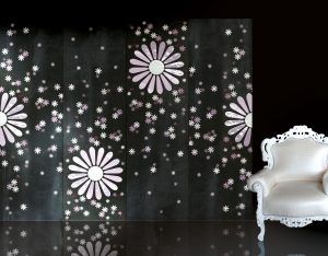 Naturae Margherite Mosaico Vetrovivo, mosaico di vetro, mosaico fatto a mano, pannelli in vetro