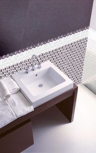 Naturae Margherite Mosaico Vetrovivo, mosaico di vetro, mosaico fatto a mano, pannelli in vetro